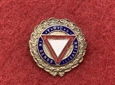 *RARE* WW1 Original Australian YMCA IN DEMOBILISATION Enamel Badge Maker Marked