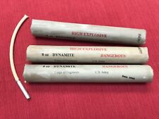 ww2 military inert replica dynamite sticks, set of 3 with fuse and inert cap picture