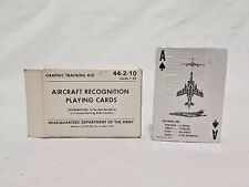 1979 Department of Army Aircraft Recognition Playing Cards SEALED Training Aid  picture