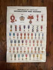 SOUTH VIET NAM MEDAL POSTER PRINTED BY US GOVERNENT picture