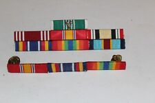 US Army Ribbon bars w Rack 10 Ribbons ARCOM,  Good Conduct,  National Defense + picture