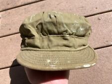WW2 US Army Military HBT Short Bill Utility Fatigue Cap Hat 7 1/4 picture