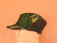 Vintage 90s Dutch Army Cap Hassing-Amersfoort Military Woodland Camo Hat S/M (56 picture