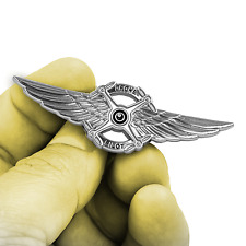 BL4-018 Full size Silver UAS FAA Commercial Drone Pilot Wings pin picture