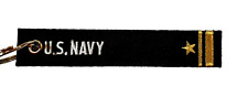 US Navy Lieutenant Key Ring Embroidered Ribbon Style picture