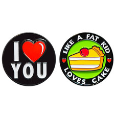 EL2-011 I Love You like a Fat Kid Loves Cake Challenge Coin Birthday Anniversary