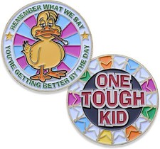 Tough Kid Challenge Coin - Sick but getting better by the day