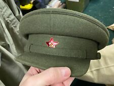 WWII SOVIET RUSSIAN M1941 OFFICER VISOR WOOL FIELD CAP W/INSIGNIA-MEDIUM picture