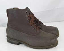 Genuine Surplus Swedish Army Vintage Brown Boots Dated 1968 UK 8.5 (1982) picture