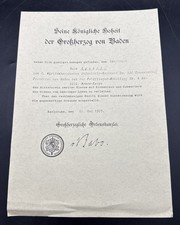 1915 WWI Imperial German Knights Cross award to Field Marshall Hugo Sperrle