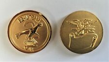 Navy SEAL Team Two Vintage Gold Challenge Coin HOOYAH  ST-2 NSWC BUD/S picture