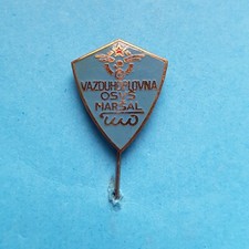Vintage Yugoslavia JNA Air Force Airforce MARSHAL TITO High School Pin Badge