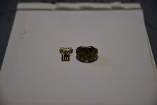 WWII 1942 FLAG PIN + MENS ARMY AIR CORPS STERLING RING sz. 11 SALE+FREE SHIPPING picture