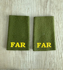 Cuban Pair FAR Military Rank Insignia Badges Fidel Castro Revolution Collectible