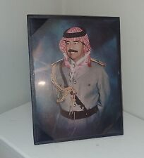 Iraq Presentation Portrait Saddam Hussein Military Dress Uniform Iraqi picture
