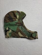 Military Woodland Camouflage Cold Weather Insulated Helmet Liner Cap Size 7-1/4 picture