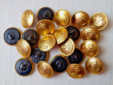 Soviet Navy Buttons large size 21mm Lot 22x USSR sailor army military uniform picture