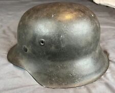 WW2 German M42 Stahlhelm Helmet Wehrmacht No Decal Liner Chinstrap Dome Stamped picture
