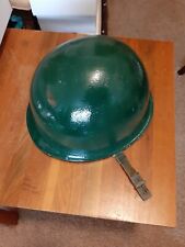 Early WWII US M1 Helmet DDay Army Military Metal Green  picture