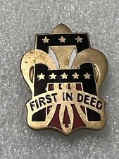 US 1st Army DUI DI Pin Badge Unit Crest Clutchback Military Insignia picture