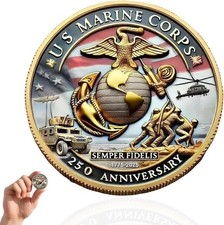 USMC Challenge Coin/Medal, 250th Anniversary U.S.Marine Corps United States