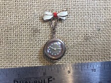 ORIGINAL SCARCE WWII NURSE RED CROSS OTTO GRUN PENDANT PATRIOTIC WATCH
