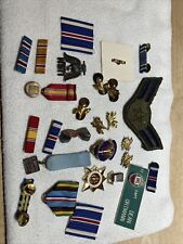 Vintage Assorted Mixed Military Items Buttons Badges Ect… Lot 122 picture