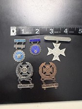 Lot Of Misc US Army USMC Air Force Sterling Qualification Marksman Badges