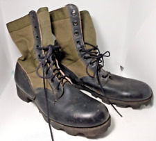 US GI Issue  OD Green & Black Jungle Boots Size 8 Regular - 1987 Ro-Search picture
