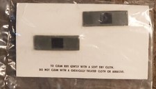 US ARMY W-1 WARRANT OFFICER ONE REG. SUBDUED RANK MILITARY INSIGNIA NOS VTG PAIR