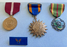 4 LOT RARE WWII /  VIETNAM US AIR FORCE MILITARY EAGLE W THUNDERBOLTS---L@@@@@K picture