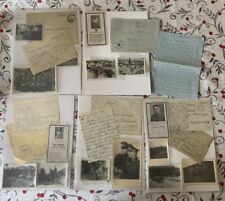WW2 German Lot Photos Letters Death Cards Iron Cross Groupings picture