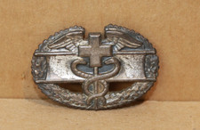 Original US WWII Army Combat Medic Badge Pin Medical WW2