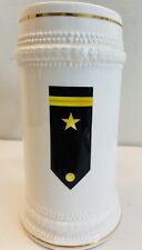US Navy Naval Officer Ensign Stein Ceramic Mug Gold Trim picture