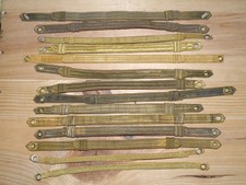 WWII WW2 US Navy Visor Hat Cap NAVAL OFFICER Chinstrap Repair Lot 14 PCS GILT