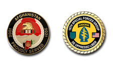 19th Special Forces Group Afghanistan Service Challenge Coin Officially Licensed