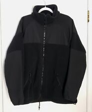 USGI US Military Polartec Black Fleece Jacket Shirt Large ECWCS USA Made picture