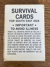 Vietnam Era Survival Cards For Southeast Asia GTA 21-7-1, 1 Apr. 1968 Army picture