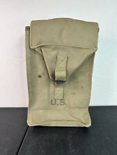 WWII General Purpose Ammo Bag 1943 Walter Roessig MISSING LONG STRAP STAINED picture