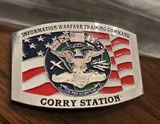 Information Warfare Training Command - Corry Station Belt Buckle picture