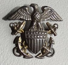 United States NAVY Pin (Gold Fill over Sterling) 1-1/4 x 1-1/4