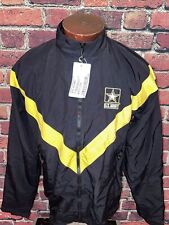U.S. Army Mens Small Black Yellow Fullzip Longsleeve Jacket  picture