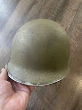 WW2 US Fixed Bale Helmet With Named Liner 100th Division  picture