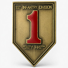 1st Infantry Division Big Red One Challenge Coin Command Sergeant Major CSM