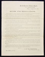 N.Y. Volunteers RULES AND REGULATIONS, 1861 picture
