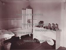 Original WW1 photo bathroom at Englethwaite Hall Auxiliary Military Hospital WWI picture