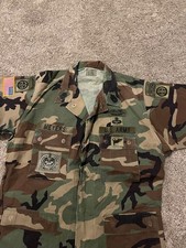 82nd airborne bdu jacket CSM patched rare