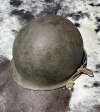 WW2 Front Seam/Swivel Bale M1 Helmet w/Liner Westinghouse High P. Liner 1943-44 picture