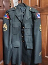 US Army 1st Armored Div Old Ironsides Staff Sgt Dress Jacket 42XL Patriot AG491 picture