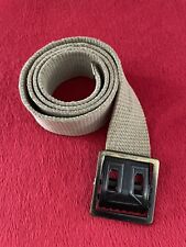 Original WW2 Trouser Dress Uniform Belt Khaki Flat Brass Buckle picture